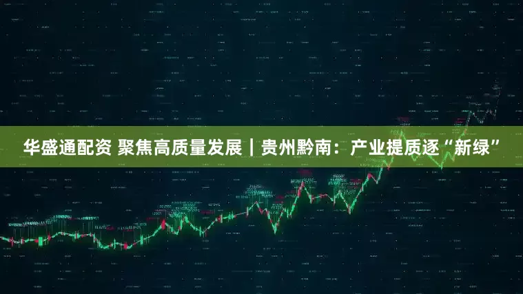 华盛通配资 聚焦高质量发展｜贵州黔南：产业提质逐“新绿”
